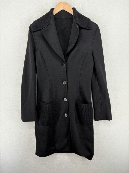 jan & Carlos Jackets & Blazers - JAN & CARLOS Blazer 40 Merino Wool Stretch Two Button Jacket Black Italy VTG